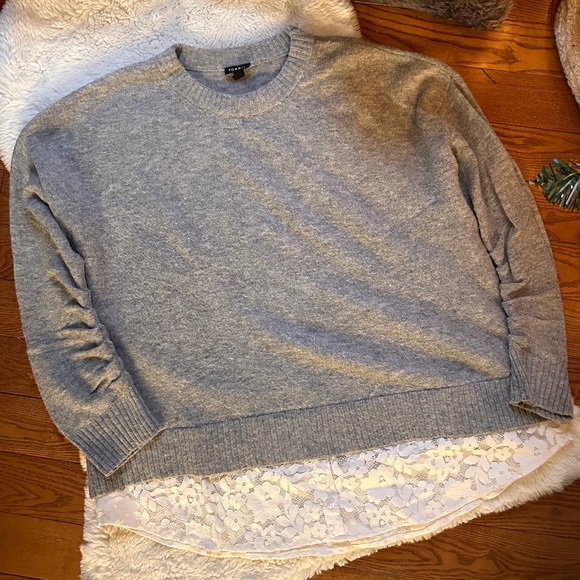 Torrid Sweater with Blouse Detail - Picture 1 of 4